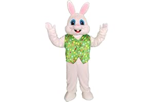 NQBRNG Green Easter Rabbit Mascot Costume Adult Halloween Costume