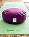 Incline Fit Zafu Yoga Meditation Cushion with Zipper, Round Meditation Pillow Bolster Filled with Buckwheat Hulls With Machine Washable Cotton Cover and Carry Handle, Round, Elephant Graythumb 4