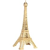 Eiffel Tower Statue, Metal Paris Tower Model, Desktop Home Decor Ornament | Model Building Kits Eiffel Tower for Home Decoration Travel Souvenir &amp; Party Cake Topper, 18cm/7.08inch Gold