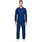 EraSpooky Navy Blue Work Coveralls Men Mechanics Jumpsuit Utility Work Outfit