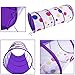 FUN LITTLE TOYS Toddler Ball Pits Play Tent, 3 PCs Kids Play Crawl Tunnel and Playhouse Tent with Zippered Storage Bag
