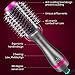 Mueasy Hair Dryer Brush, Hot Air Brush, One Step Hair Dryer & Volumizer Brush, 5-in-1 Multifunctional Hot Air Brush and Dryer, Salon Negative Ion Ceramic Blow Dryer, Graythumb 4