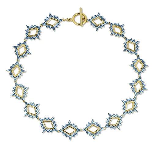 Noir jewelry northern lights choker necklace turq/gold …