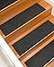Natural Area Rugs Halton - Dark Brown Carpet Stair Tread, Non Skid Rubber Backed, Chocolate 9