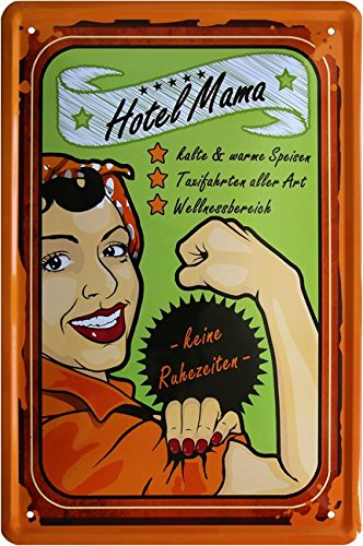 Mama – No Sleep Time Funny Funny Design 20 x 30 cm tin sign 1137