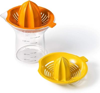 OXO Good Grips 2-In-1 Citrus Juicer with Reamers and Markings