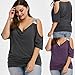 Casual Short Sleeve Shirt,FUNIC Plus Size Women Loose Summer Blouse Tops Shirt Tops (XX-Large, Purple)