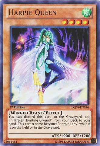 Yu-Gi-Oh! - Harpie Queen (LCJW-EN094) - Legendary Collection 4: Joey's World - 1st Edition - Ultra Rare