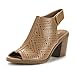 DREAM PAIRS Women's Route Mid Heel Pump Sandals