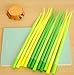 Generic Poo-leaf Forest Green Grass-blade Ballpoint Silicon Grass Pen Black Ink Pack of 12