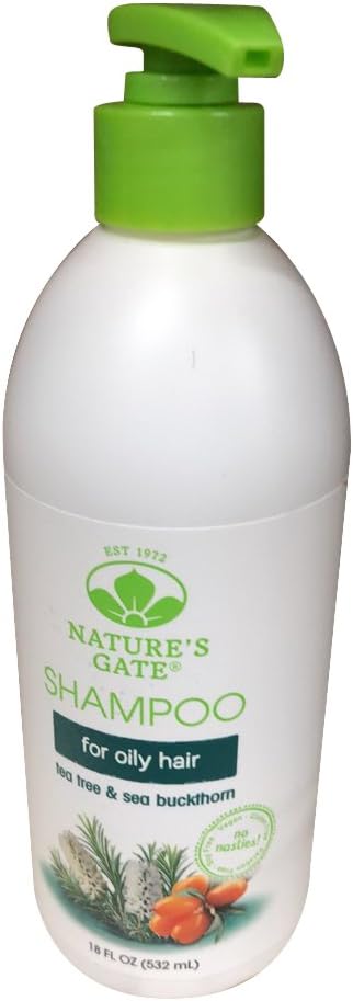 Nature's Gate Tea Tree Calming Shampoo for Irritated, Flaky Scalp 18 oz