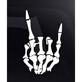 Rock On Skeleton Hand Vinyl Car Decal / Sticker 8.5