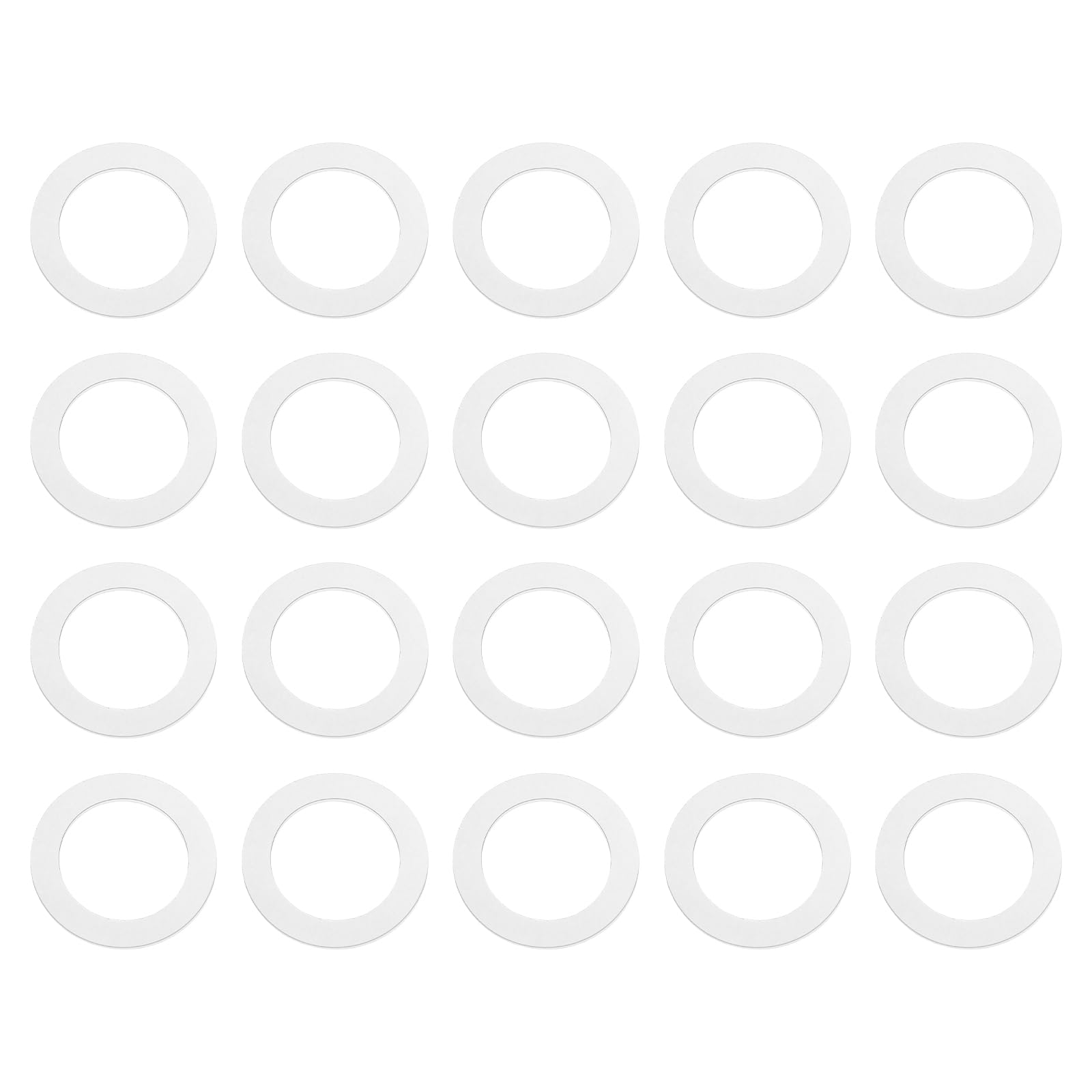 ECSiNG 20pcs Metal Gasket Knob Handle Spindle Washers 19x13x0.75mm Suitable for Old Door Knob Spindle Knob Handle Lever Sliver