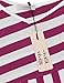 Summer Camisole Tops for Women,Vivilli Striped V Neck Handkerchief Hem Spaghetti Strap Tanks,Magenta White X-Large