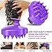 Hair Scalp Massager Shampoo Brush,Yansu Dandruff Brush Scalp Massage Brush Silicon Scalp Massager Scalp Care Brush Scalp Scrubber with Soft Silicone Purple