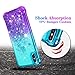 Ruky for Xs Max/Xs Max Glitter Case, Gradient Quicksand Series Bling Flowing Liquid Floating Soft TPU Bumper Cushion Protective Girls Women Phone Case for Xs Max (Aqua)