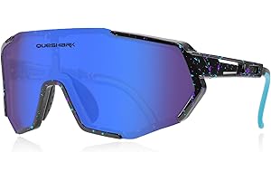 Queshark Kids Sunglasses Polarized, Youth Baseball Sunglasses for 8-16 Boys Girls, Kids Sport Glasses for Cycling Baseball