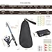 Leo Light Weight Kids Fishing Pole Telescopic Fishing Rod and Reel Combos with Full Kits Lure Case and Carry Bag for Youth Fishing and Beginner