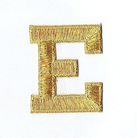 Amazoncom Alphabet Letter E Color Gold 2 Block