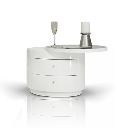 Amazon Com Limari Home Lim 11728 Lamezia Nightstand Small White