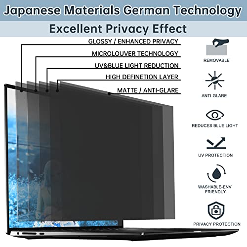 Laptop Privacy Screen 14 Inch, 169 Aspect Removable Privacy Screen