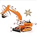 deAO RC Excavator Truck with Lights and Sounds Digger Construction Truck