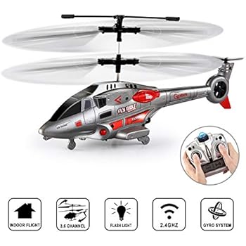 Remote Control Helicopter for Kids, GoStock RC Helicopter Toy with Gyro and LED Light 3.5 Channel Alloy Mini Helicopters, Indoor Helicopter with Remote Control for Adults