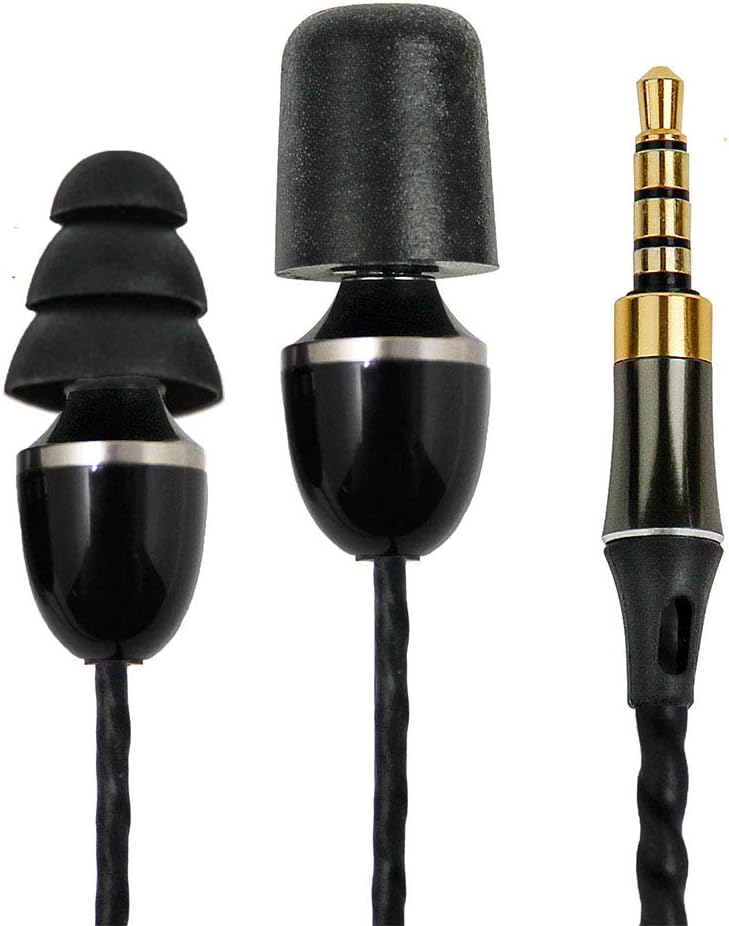 ISOtunes WIRED Earplug Headphones, 29 NRR, Noise Cancelling Mic, IPX5 Waterproof, Ultra-Durable Braided Wire, OSHA Compliant Noise Isolating Earbuds
