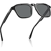 CARFIA Retro Sunglasses for Men Polarized UV400 Protection, Hand-crafted Acetate, 60s Style Square Cool Sun Glasses