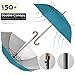 ZEKAR Wooden J-Handle Umbrella, 54/62/68 inch, UV & Classic Versions, Large Windproof Stick Umbrella, Auto Open for Men and Women