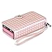 iPhone 6S Plus Case, Vofolen iPhone 6s Plus Wallet Case Detachable Zipper Plait PU Leather Card Holder Slot Holster Protective Slim Shell Magnetic Folio Flip Cover for iPhone 6 Plus 6S Plus -Rose Gold
