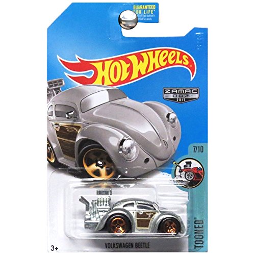 Hot Wheels 2017 Tooned Volkswagen Beetle, Exclusive ZAMAC