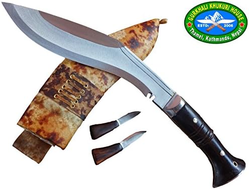 Genuine Gurkha Full Tang Blade Kukri Knife - 10" Blade Panawal Angkhola Village Farmer Kukri