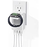 USB C Charger,43W Fast Charging Block with Foldable Magnetic Wireless iWatch Charger Dock, Multiport Power Adapter Compatible with iPhone 16/15/14/13/12/Pro Max/8/7, Tablets, Cellphones,Samsung,iPad