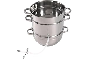 Kitchen Crop Little Creek Stainless Steel Water Distiller, 2 Gallon Capacity, Works on All Stovetops, Double Boiler, Render Lard & Tallow