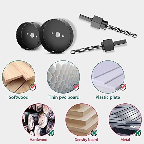 HYCHIKA Hole Saw Set with Case, 19 Pieces Hole Saw Bit with 3/45inch
