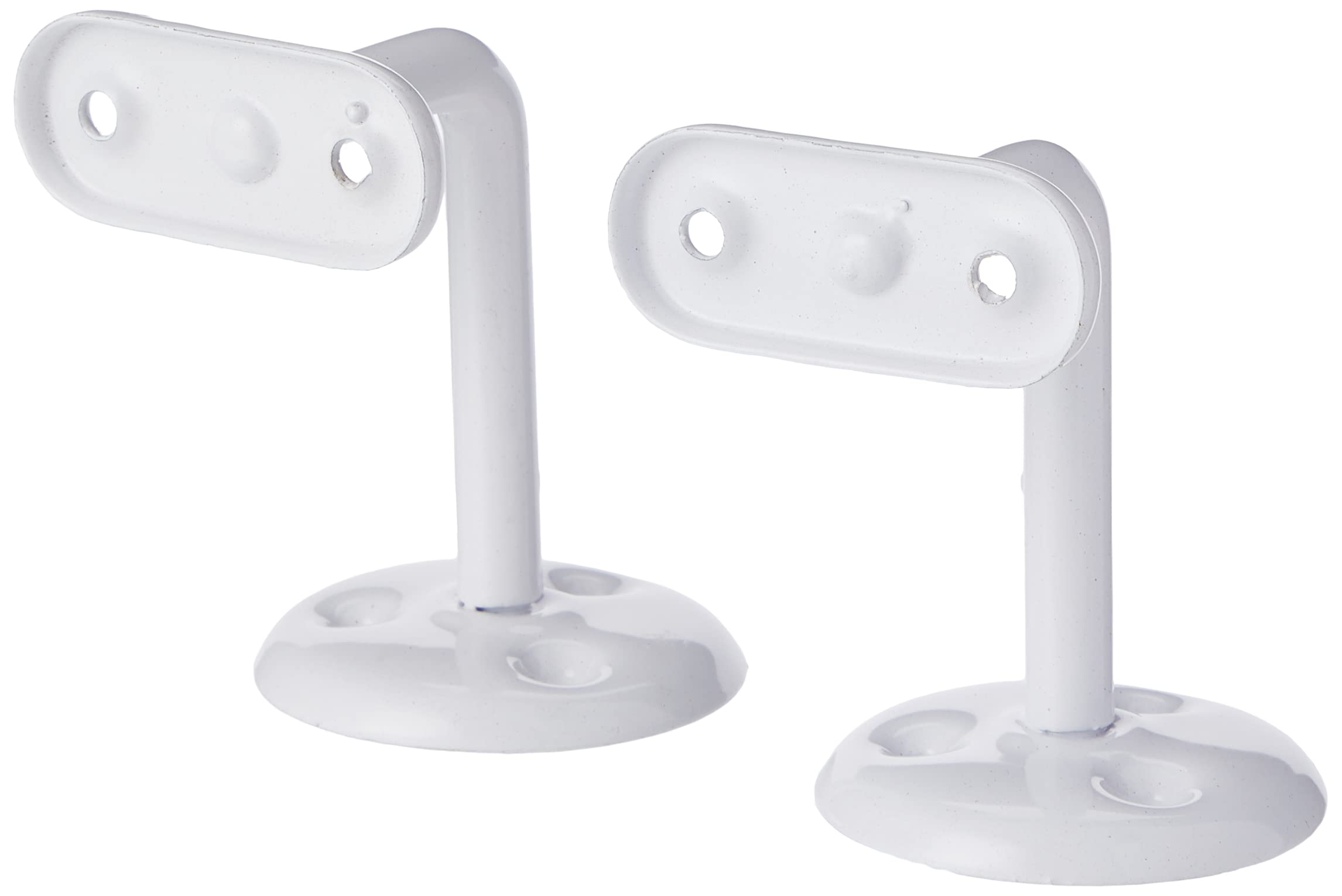 Merriway BH02731 (2 Pcs) Handrail Bracket 63mm (2.1/2 inch) White - Pack of 2 Pieces