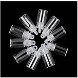 ORYOUGO 50Pcs 1ML Mini Cute Glass Message Bottles