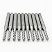 JIUWU 3.175mm Carbide End Mill 2.0mm Cutting Edge Engraving Bits CNC PCB Machinery Pack of 10