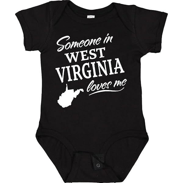 Brisco Brands West Virginia Retro Mountain State Wv Baby Romper