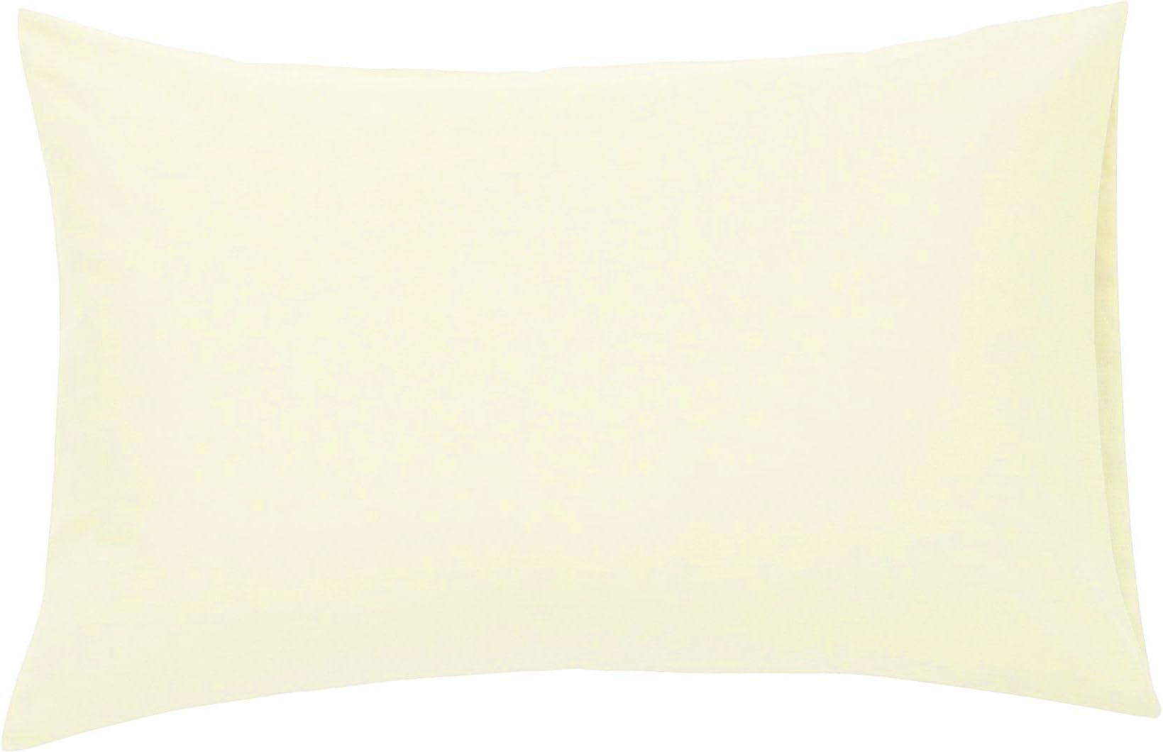 NIYS Luxury Bedding - Poly cotton Pillow cases - Lightweight, Soft (50cm x 75cm) (Pillow Pair, Cream)