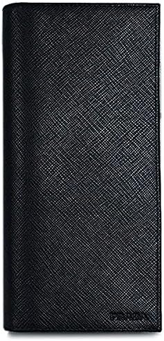 アウトレット品 プラダ 財布 2mv6prada メンズ ファスナー長札 長財布 小銭入れ付き サッフィアーノ 1 Nero ネロ カーフブラック 並行輸入品