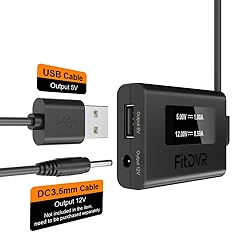 FitDVR Dash Cam Power Adapter (12pin), Compatible