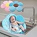 KAKIBLIN Flower Baby Bath Mat, Baby Bath Flower Infant Bathtub Mat Sink Bather Cushion for Newborn, Pink