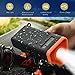 KMASHI USB Rechargeable Bike Light, Waterproof LED Bike Headlight with 4800mAh Portable Charger and Bluetooth Wireless Speakers