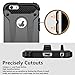 iPhone 5S Case,iPhone SE Case,Wollony Rugged Hybrid Dual Layer Armor Protective Back Case Shockproof Cover for iPhone SE/5/5S - Heavy Duty - Slim Hard Shell Protection - Impact Resistant Bumper(Grey)