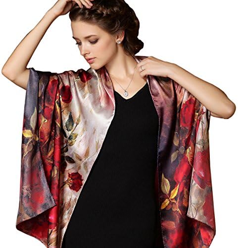 Ellettee, 69 x 21 inches Silk Scarf, Fashion for Women Perfect Gift Elegant Neckwear