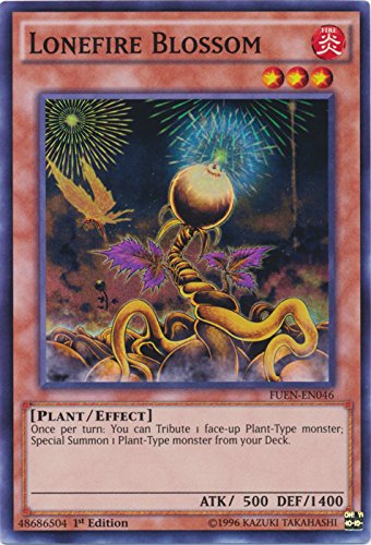 New - Yugioh Super Rare 1st Edition - Lonefire Blossom - FUEN-EN046