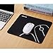 Mouse Pad, Jelly Comb Gaming Mouse Pad / Mat with Non-Slip Rubber Base, Stitched Edges - Black