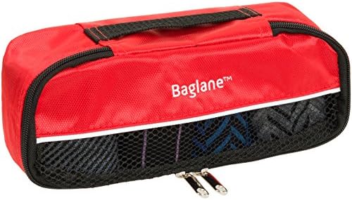 Baglane Packing Cube Bag - TechLife Nylon Travel Luggage (Red, XS)